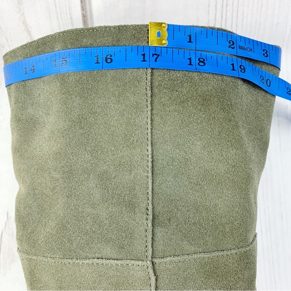 Steve Madden Olive Suede Over the Knee Boots - Picture 5 of 16